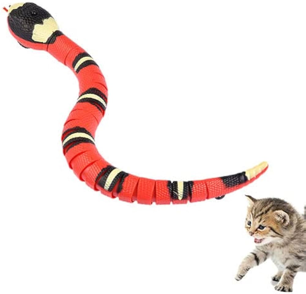 Jouet serpent interactif pour chat